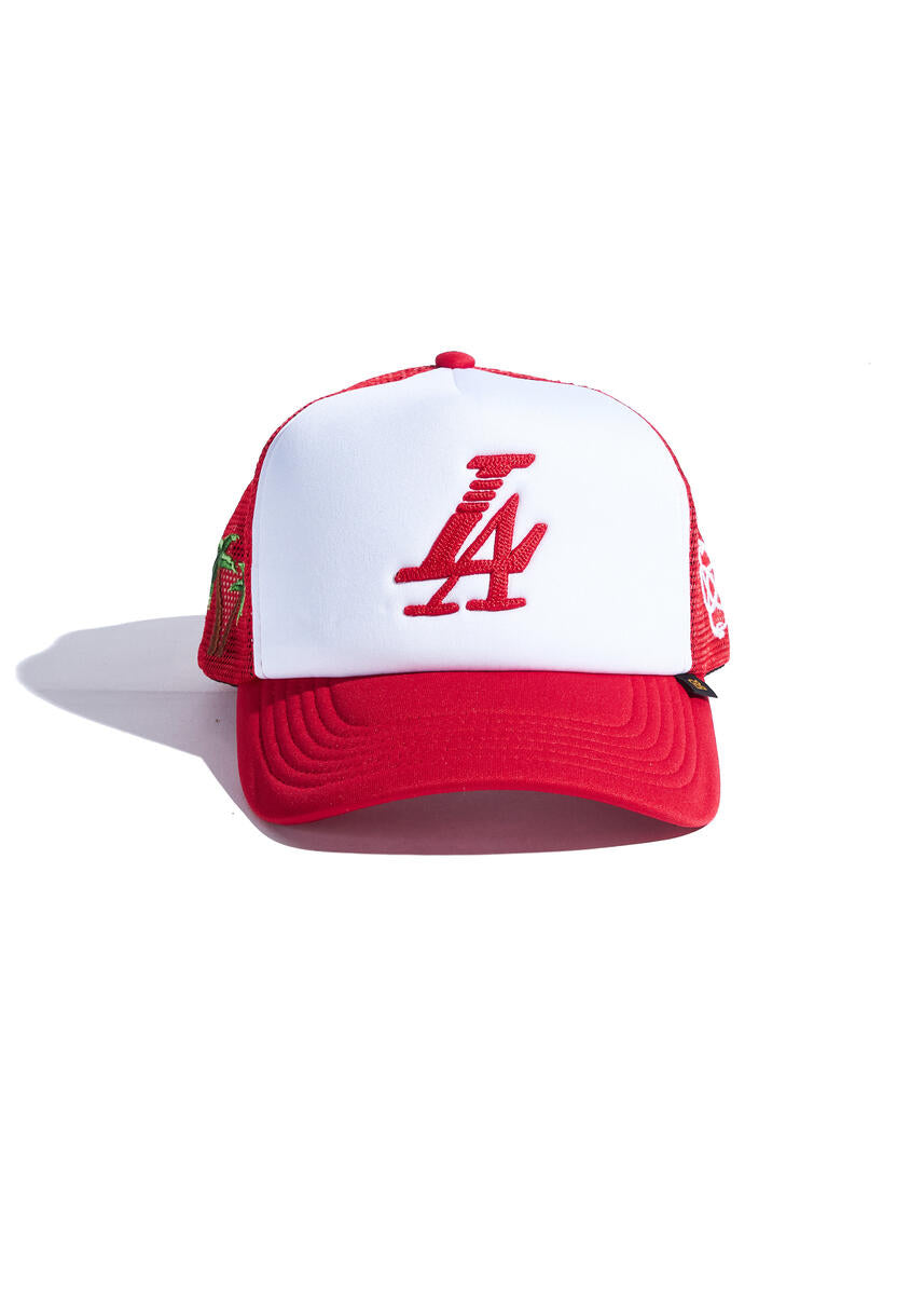 REFERENCE PARADISE LA TRUCKER CAP WHITE Reference Paradise LA Trucker Snapback Hat \u2013 SOLE PLAY