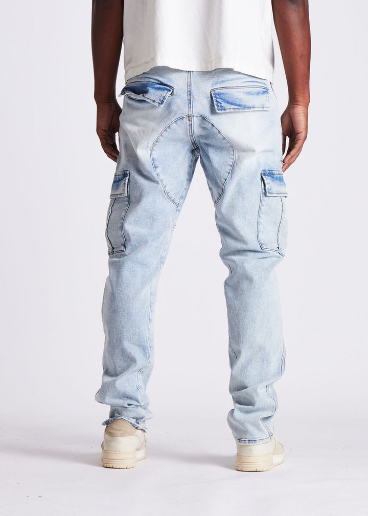 CADES CARGO PANTS "LIGHT BLUE"