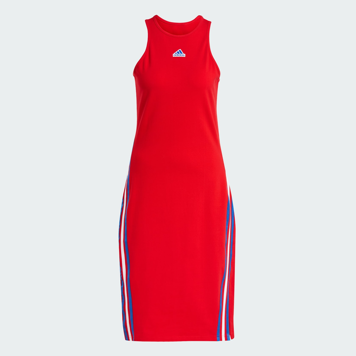 adidas Future Icons 3-Stripes Women's Dress - Red