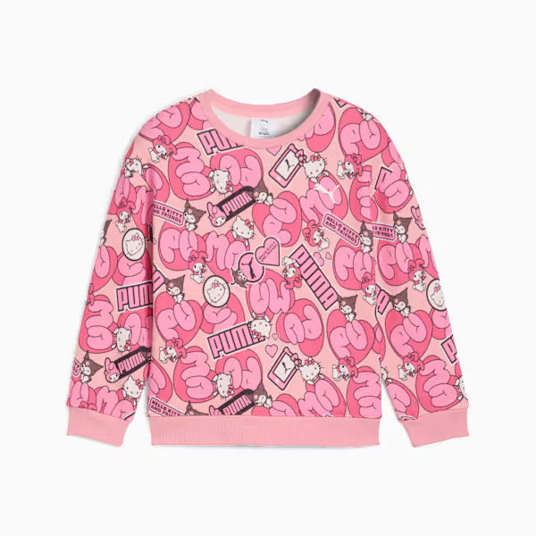PUMA x HELLO KITTY AND FRIENDS® PATTERNED CREWNECK SWEATSHIRT