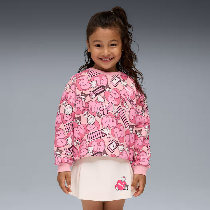 PUMA x HELLO KITTY AND FRIENDS® PATTERNED CREWNECK SWEATSHIRT