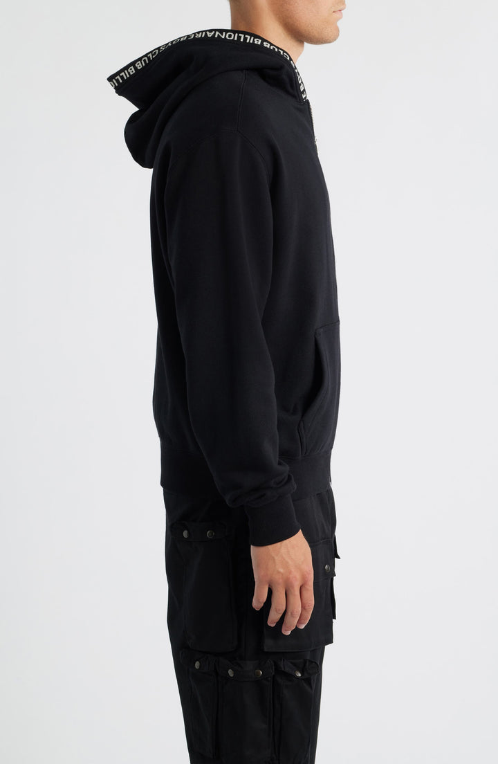 BBC MIND COTTON FLEECE ZIP-UP HOODIE