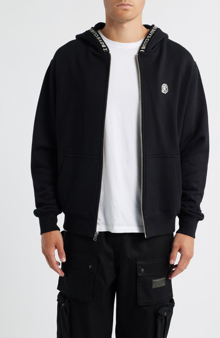 BBC MIND COTTON FLEECE ZIP-UP HOODIE
