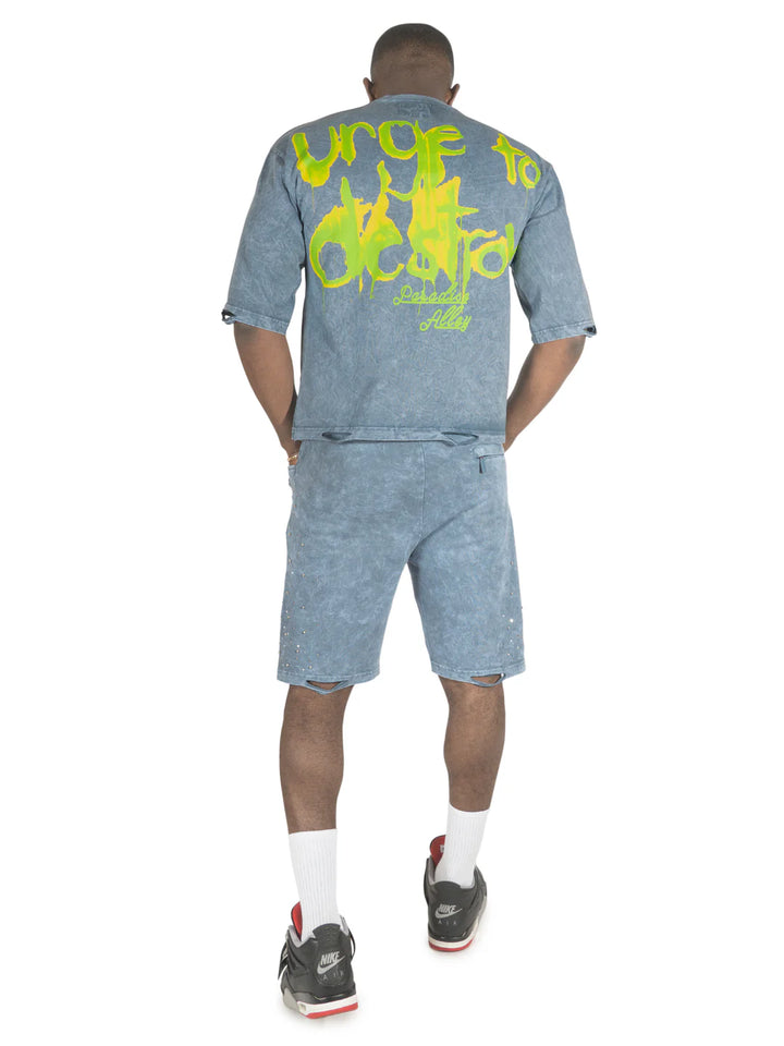 CRASH OUT CROPPED TEE