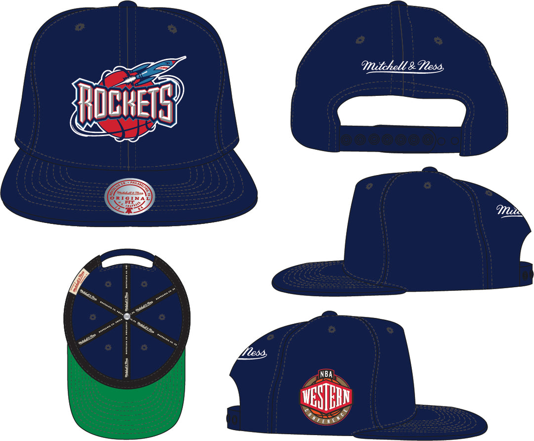 HOUSTON ROCKETS NBA CONFERENCE PATCH SNAPBACK HWC ROCKETS (Navy)