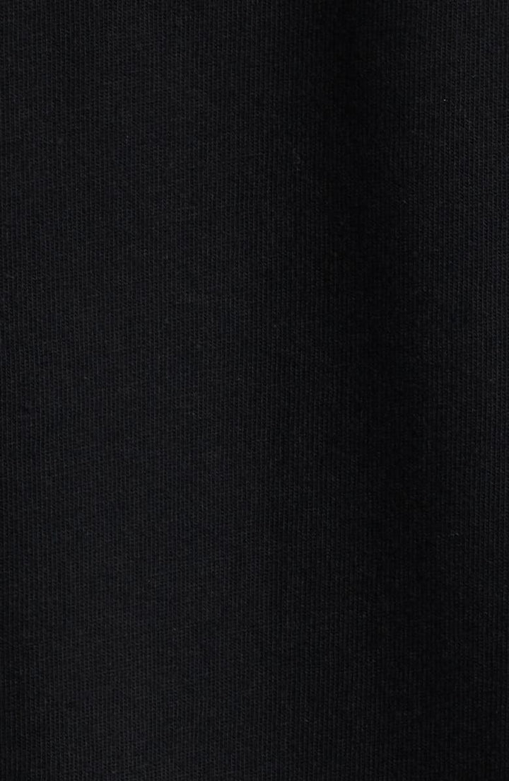 Solid black color and material swatch