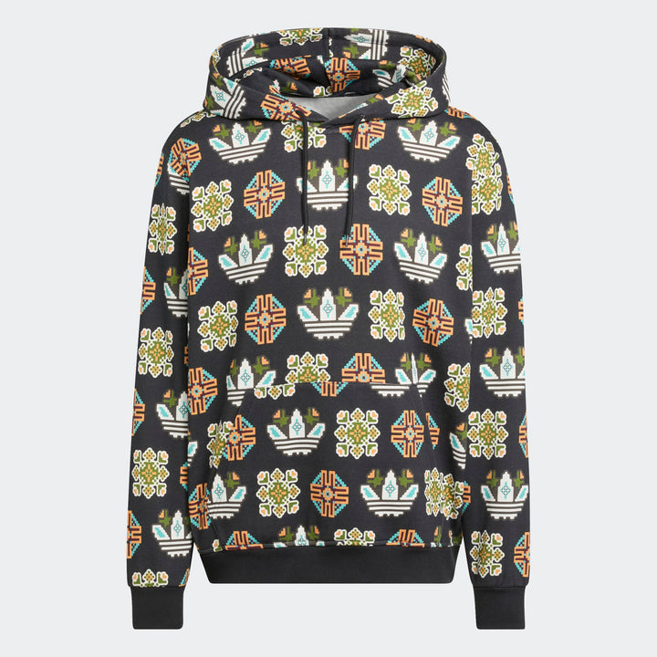 ADIDAS GRAPHIC LOGO HOODIE "BLACK"