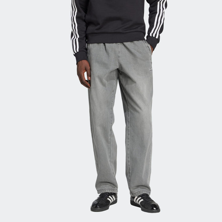 3-STRIPES LIGHT DENIM TRACKPANTS
