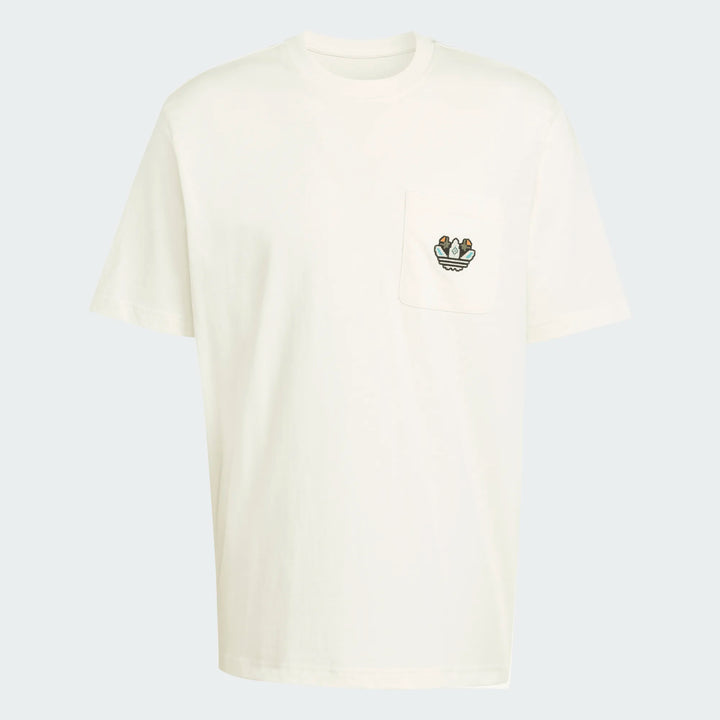 TREFOIL MONOGRAM LOGO S/S TEE "OFF-WHITE"
