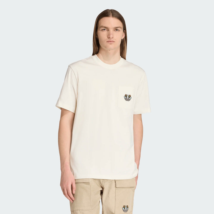 TREFOIL MONOGRAM LOGO S/S TEE "OFF-WHITE"