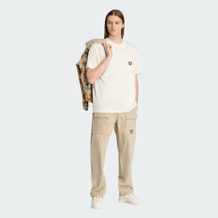 TREFOIL MONOGRAM LOGO S/S TEE "OFF-WHITE"