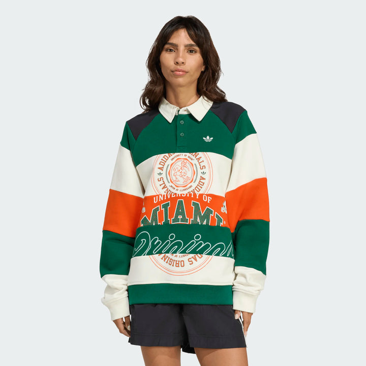 MIAMI HURRICANES ORIGINALS LONG SLEEVE POLO SHIRT