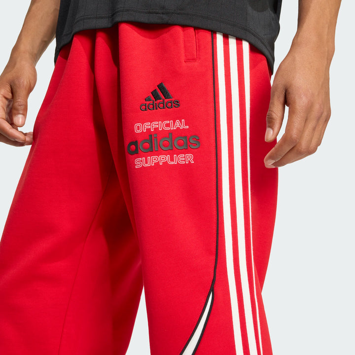 ADIDAS ORIGINALS TEAMGEIST GRAPHIC FLEECE PANT "BETTER SCARLET"