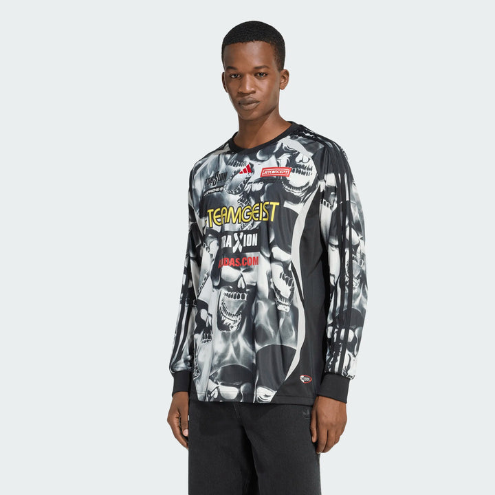 ALLOVER SKELETON PRINT L/S JERSEY