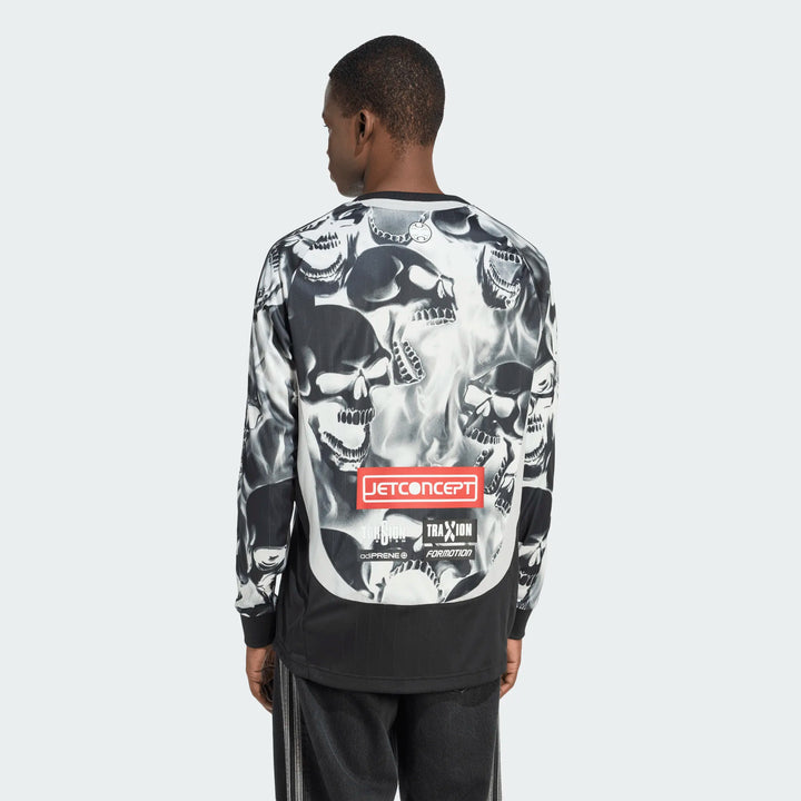 ALLOVER SKELETON PRINT L/S JERSEY