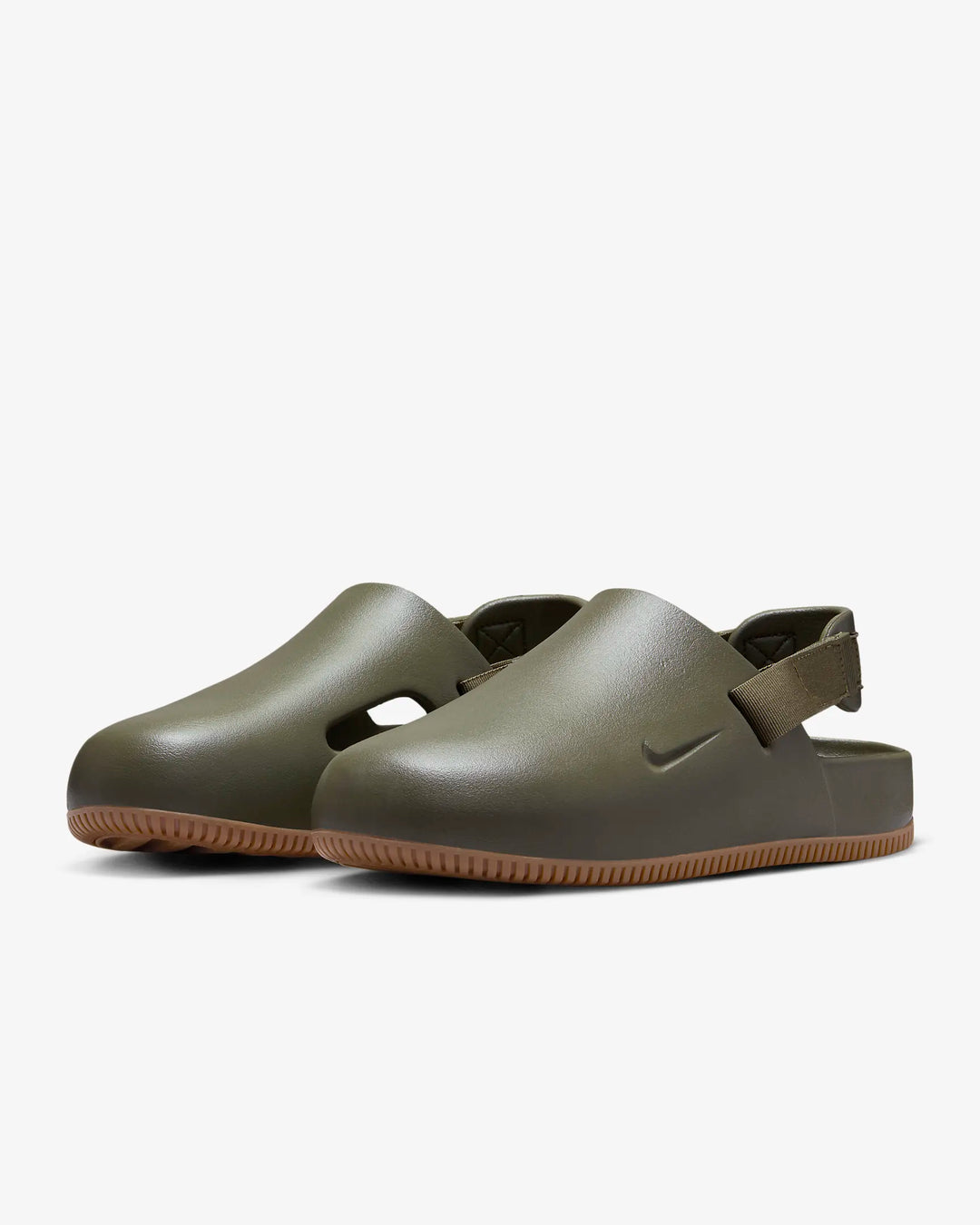 NIKE CALM MULES - OLIVE GREEN