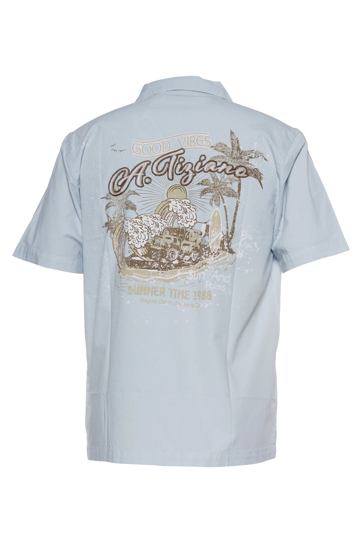 SIMON STRETCH TWILL CAMP SHIRT