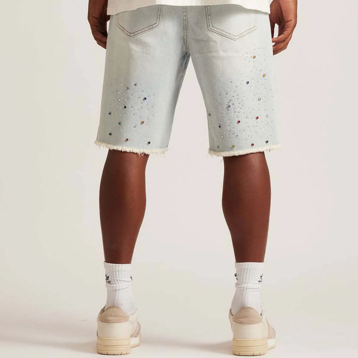 BOWIE DENIM SHORT - Light Blue