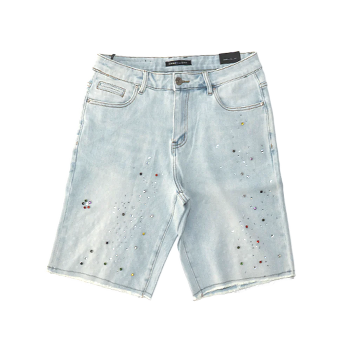 BOWIE DENIM SHORT - Light Blue