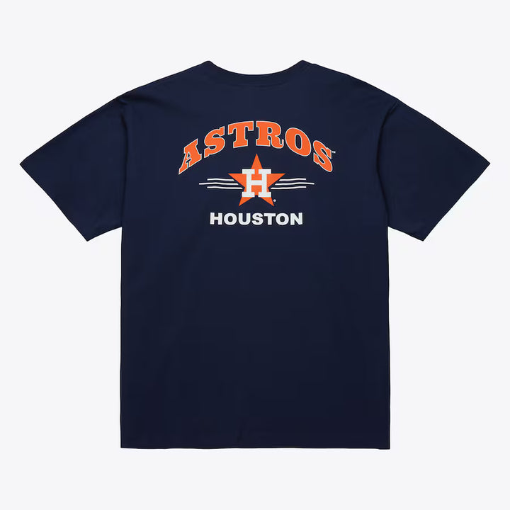 HOUSTON ASTROS VINTAGE LOGO DOUBLE HIT POCKET TEE