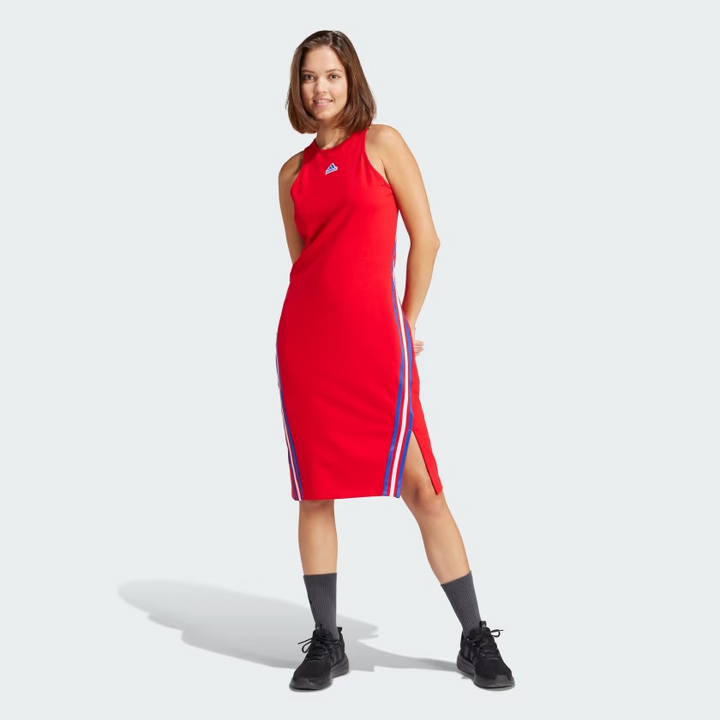 adidas Future Icons 3-Stripes Women's Dress - Red