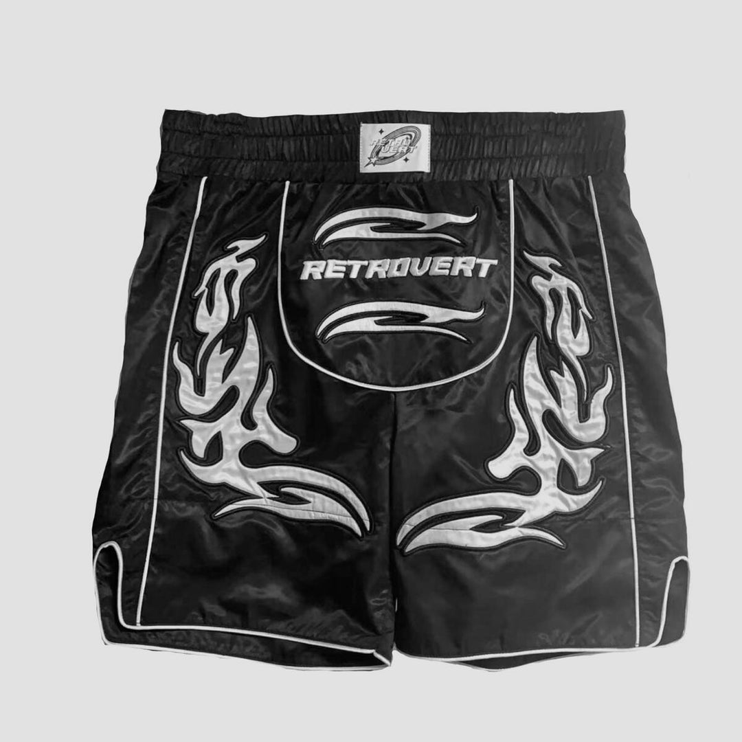 Retrovert Boxing Shorts (Black)
