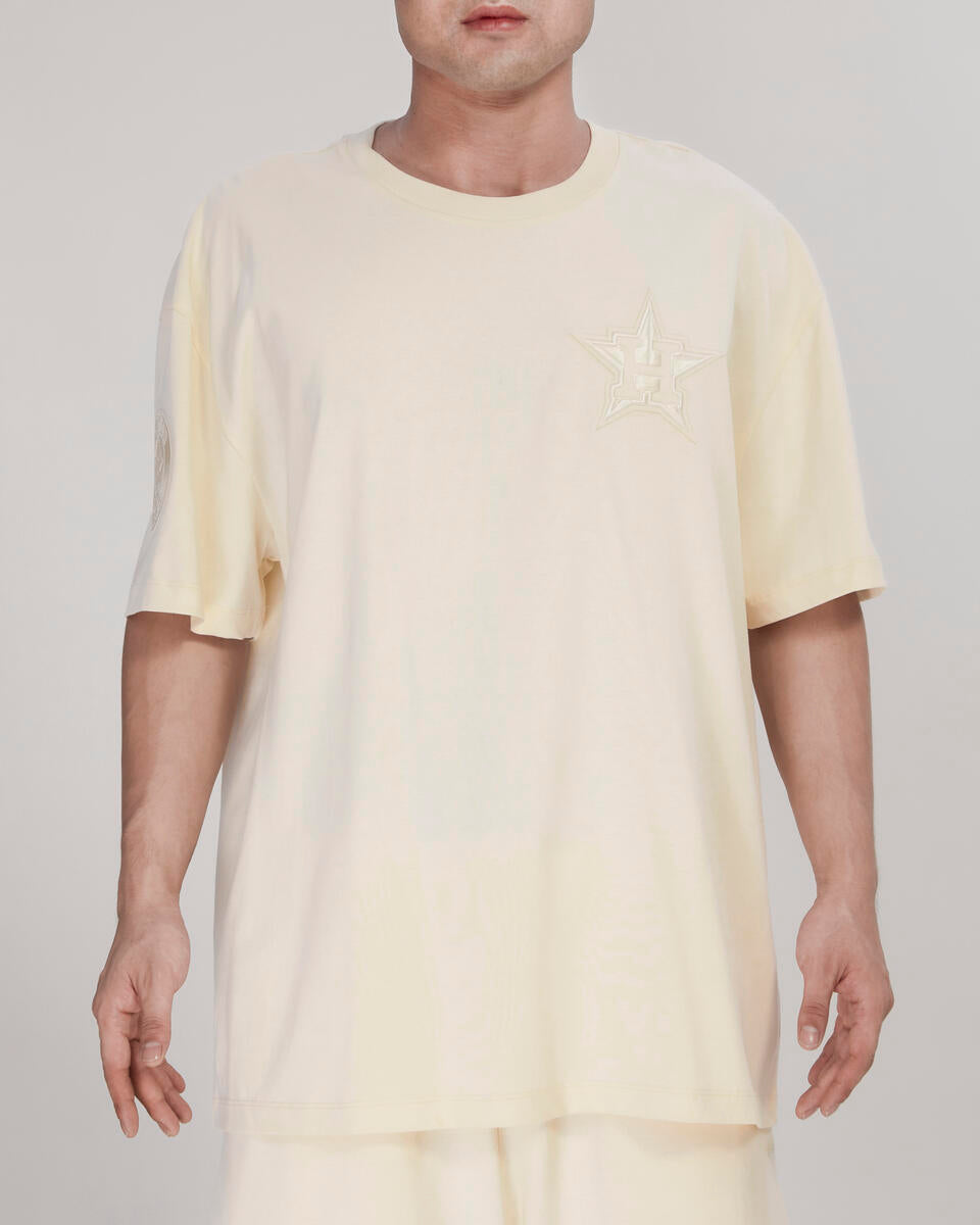 HOUSTON ASTROS NEUTRAL CJ DROP SHOULDER TEE (EGGSHELL)