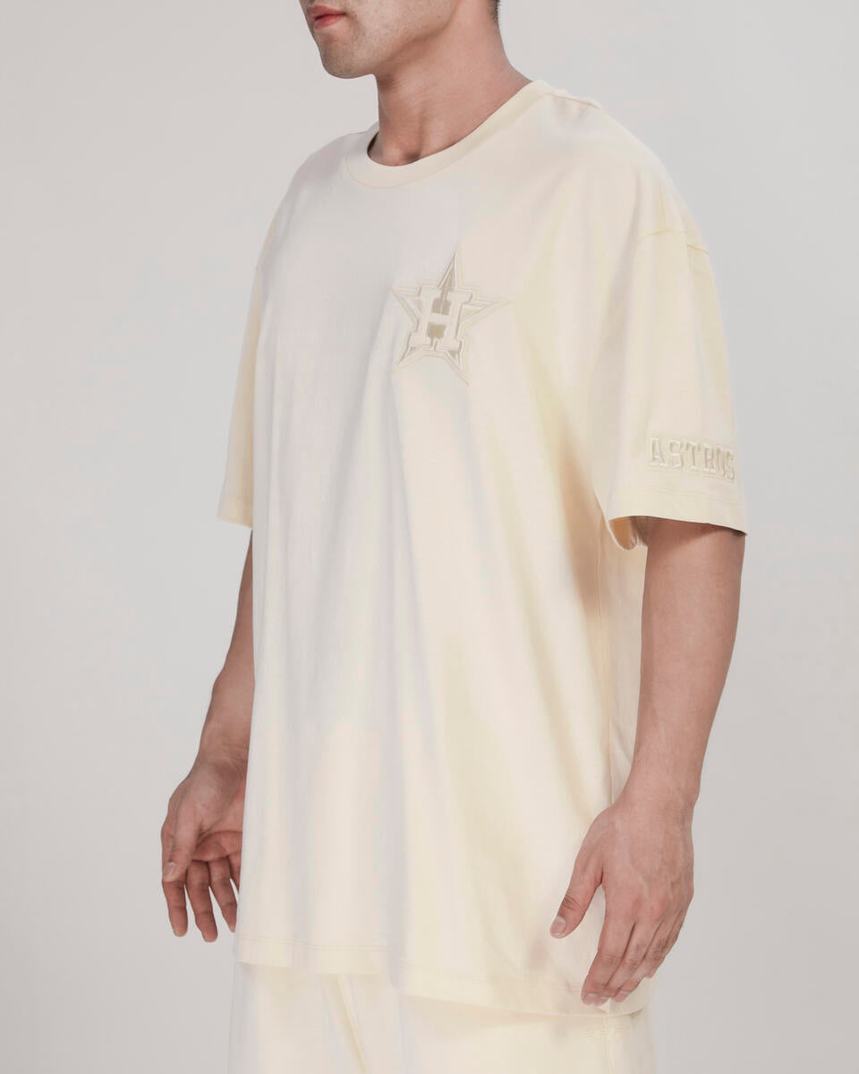 HOUSTON ASTROS NEUTRAL CJ DROP SHOULDER TEE (EGGSHELL)