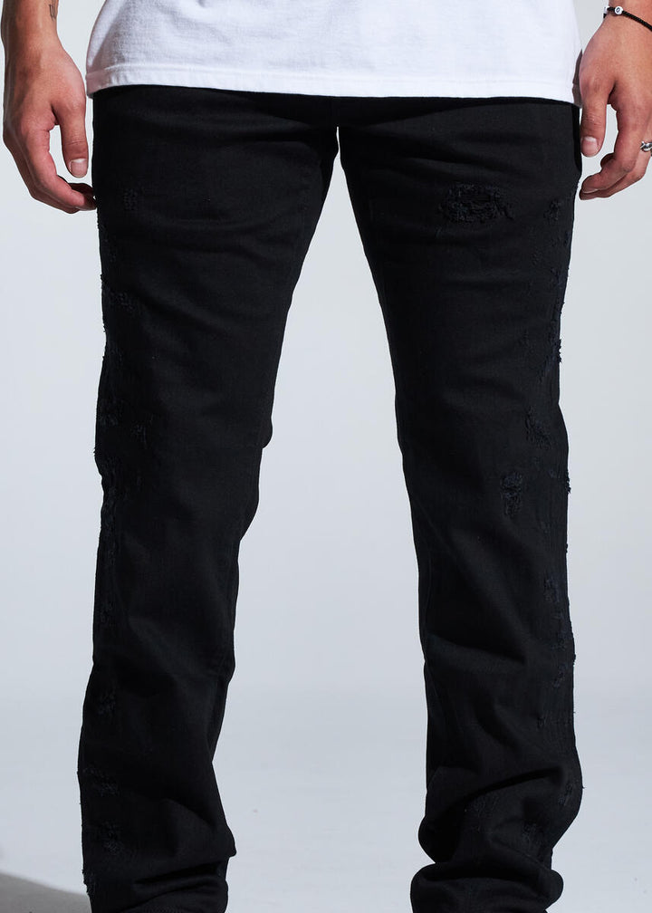 PACIFIC DENIM PANTS "JET BLACK"