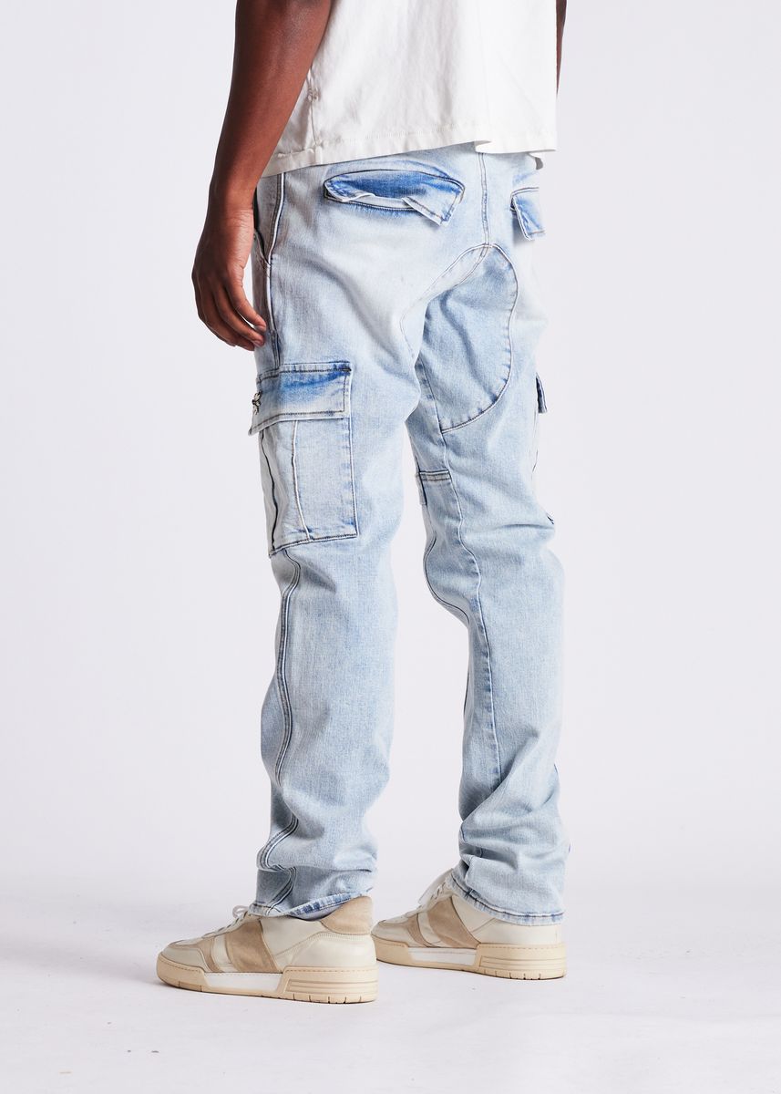 CADES CARGO PANTS "LIGHT BLUE"