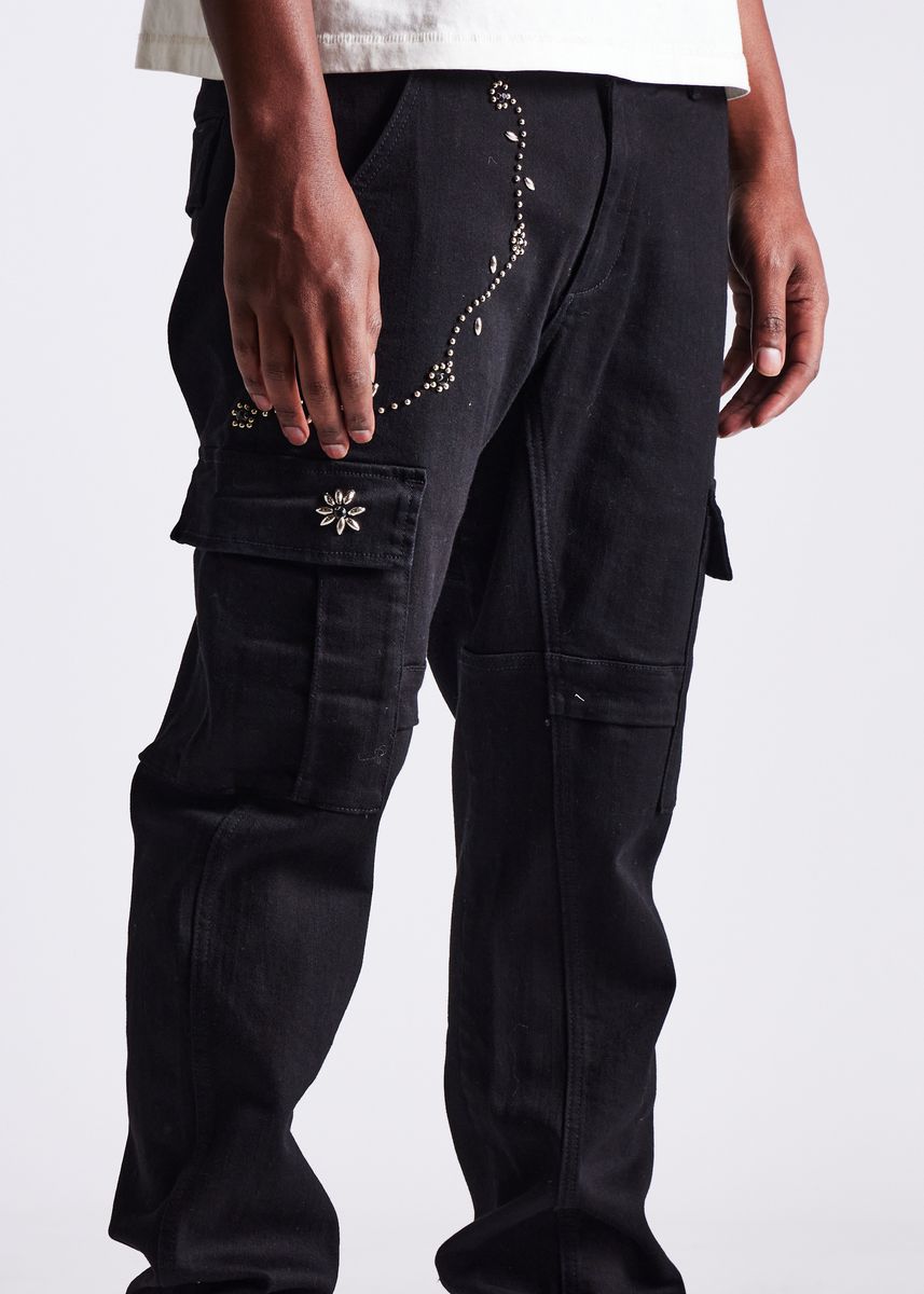 CADES CARGO PANTS "JET BLACK"
