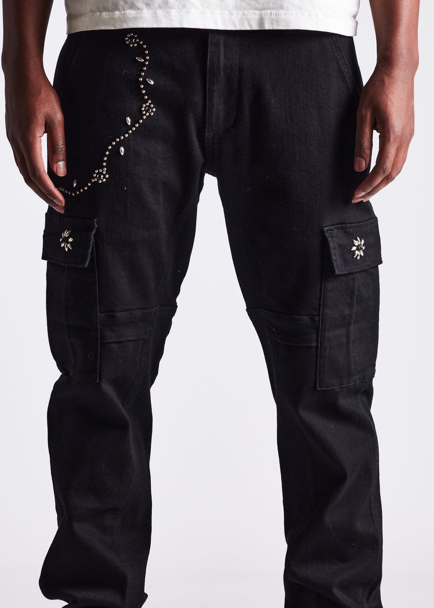 CADES CARGO PANTS "JET BLACK"