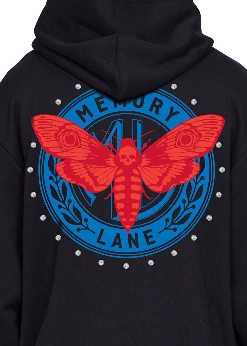 LAYERED ICON CROP HOODIE