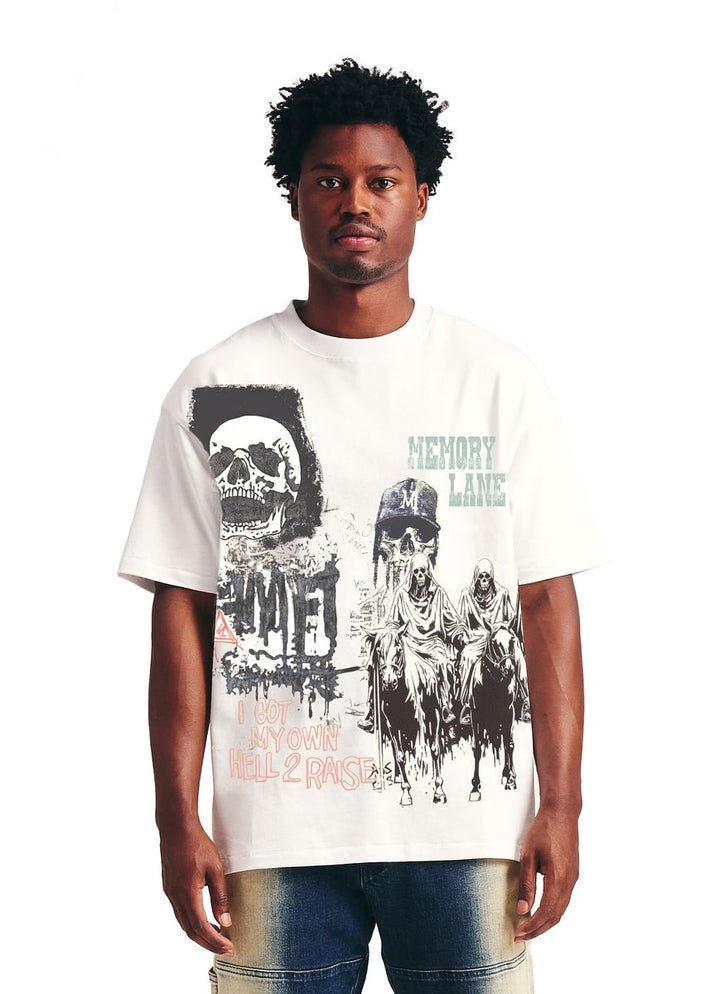 REAPER DOODLE CROP TEE