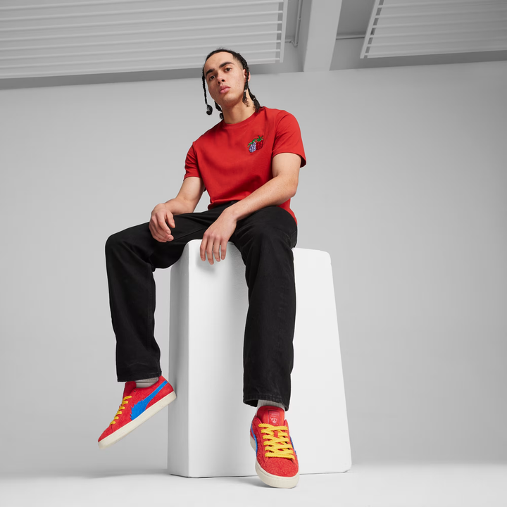 PUMA x ONE PIECE Men's Graphic Tee (Club Red)