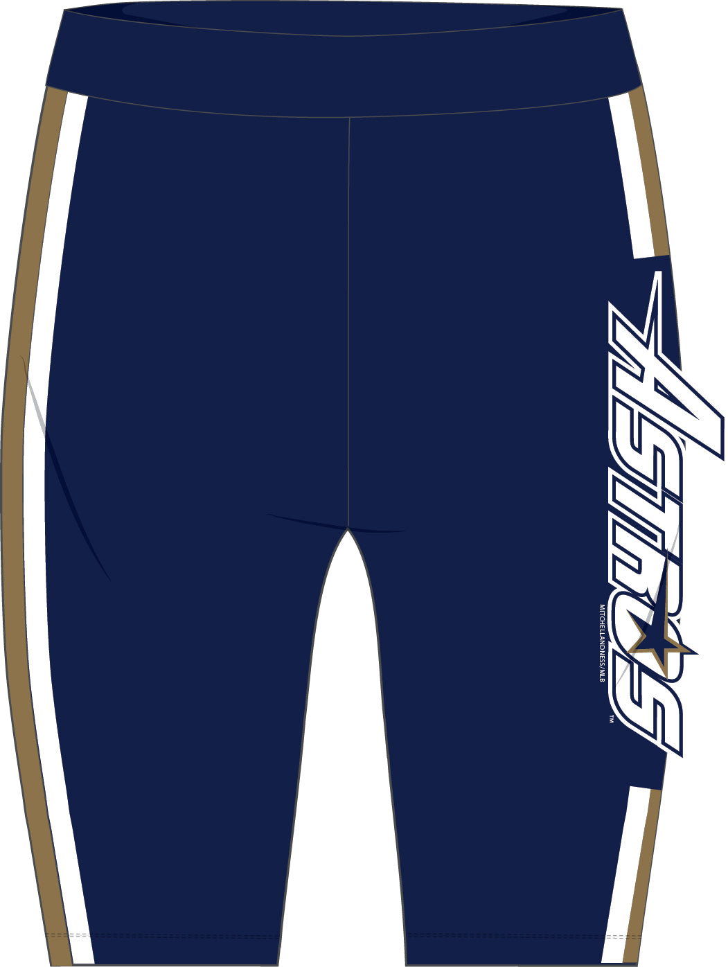 MLB WOMENS BIKER SHORTS ASTROS (NAVY)