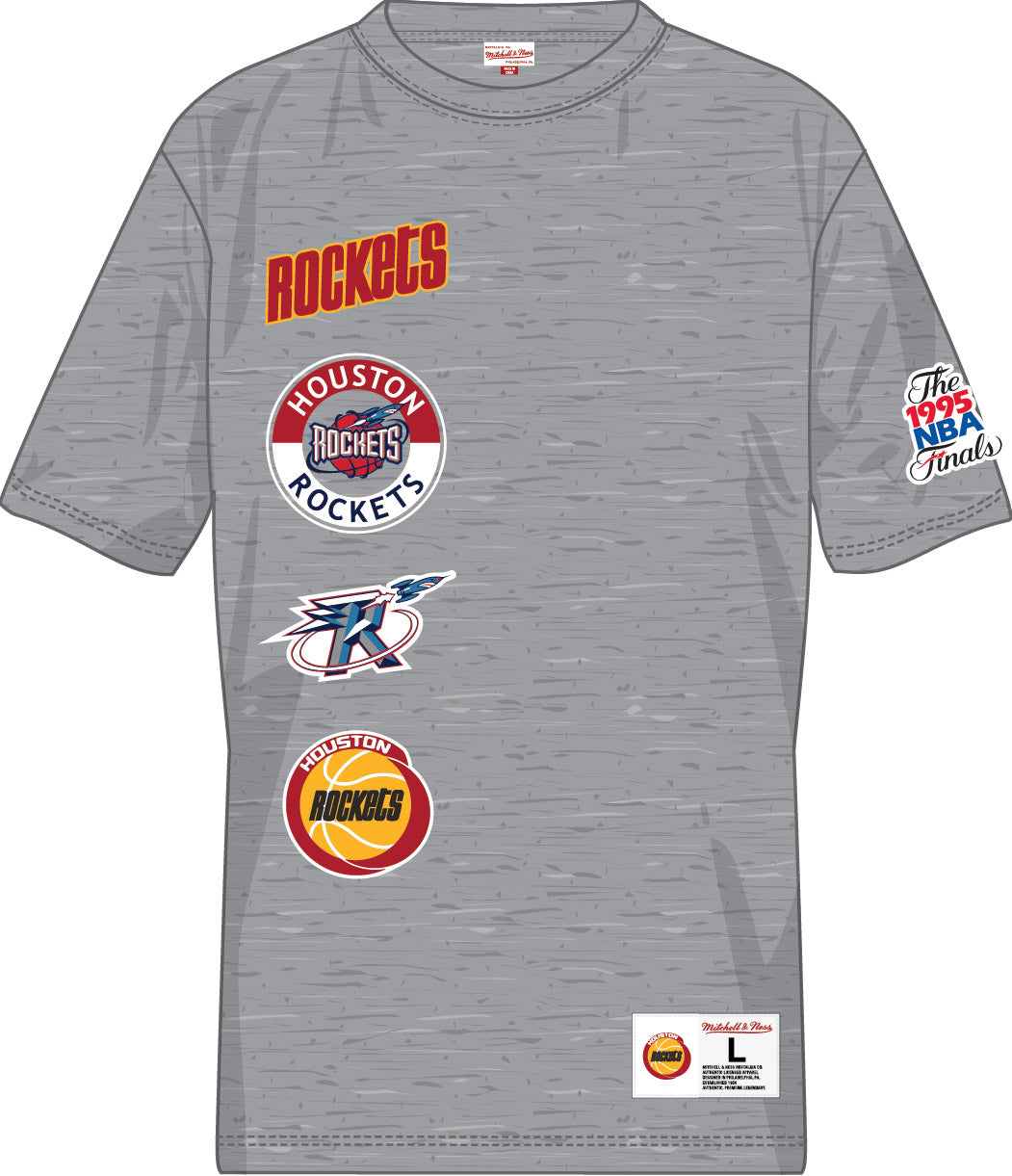 NBA M&N CITY COLLECTION S/S TEE ROCKETS (Grey Heather)
