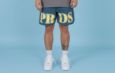 VARSITY NYLON SHORTS (MOSS)