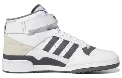 Men's adidas Originals Forum Mid Shoes (White / Grey Five)