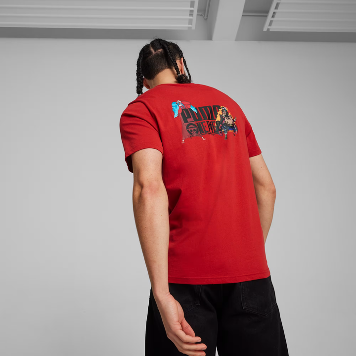 PUMA x ONE PIECE Men's Graphic Tee (Club Red)