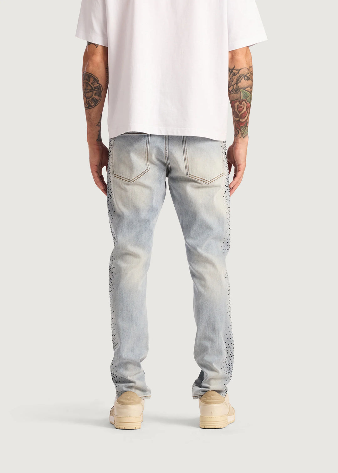 EMBELLISHED FROST DENIM