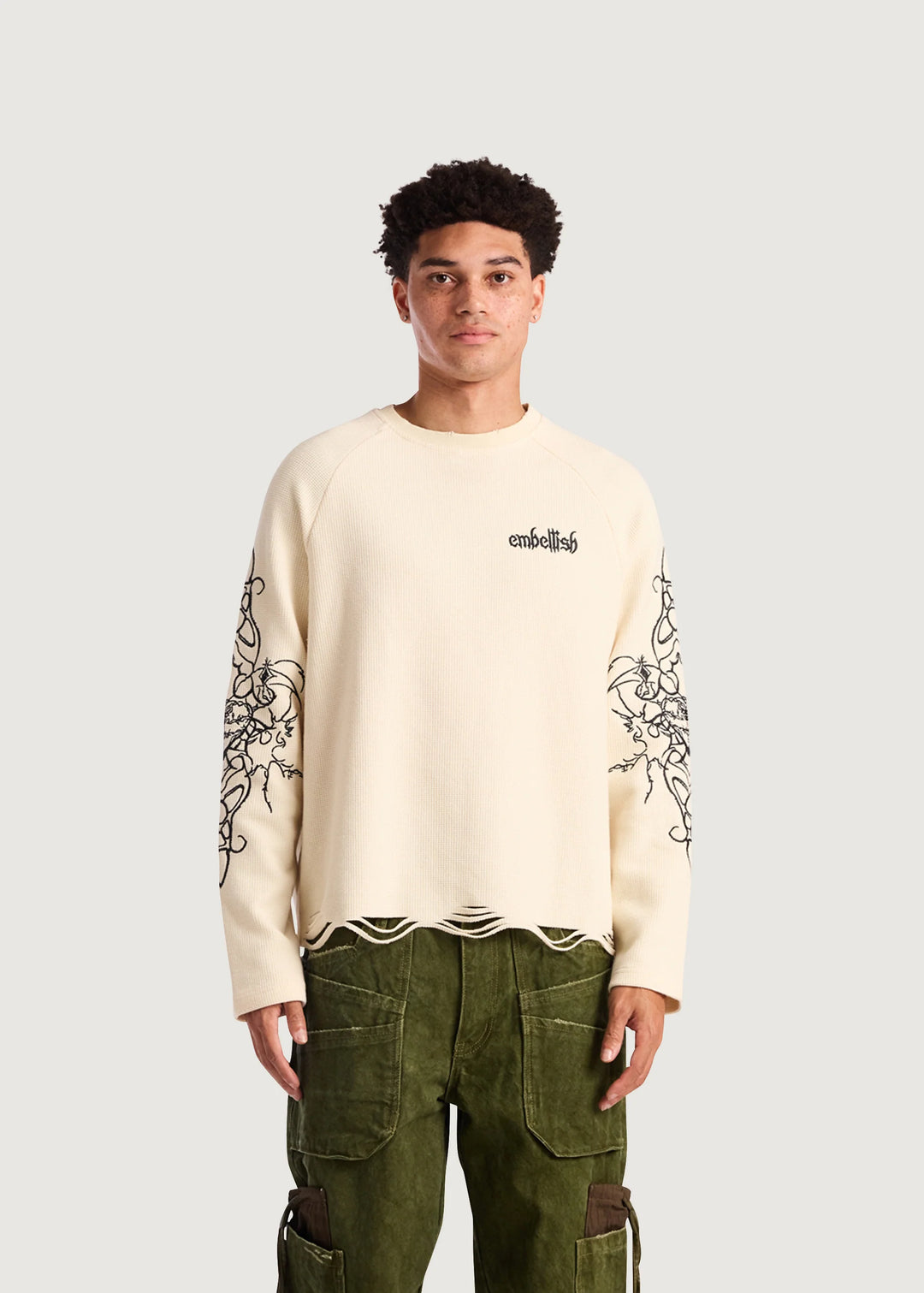 ASHEN THREAD L/S KNIT