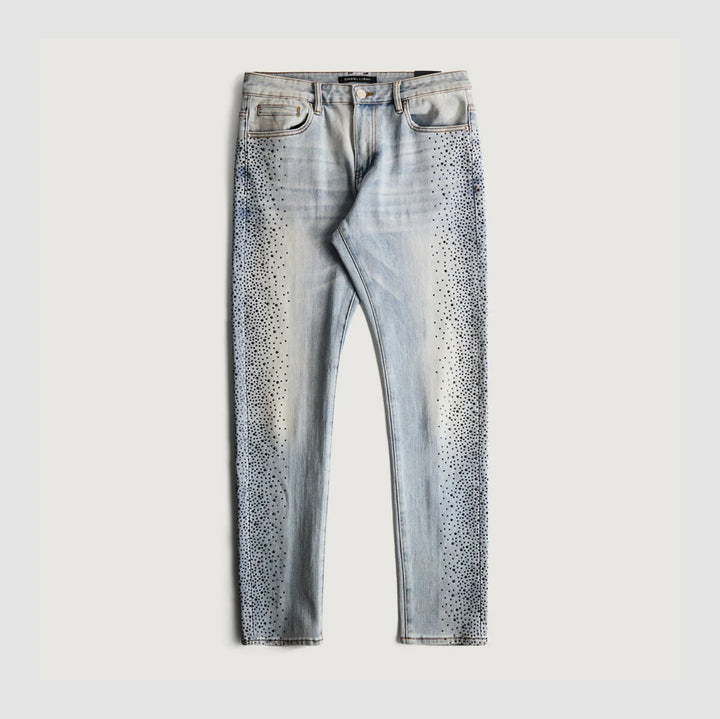 EMBELLISHED FROST DENIM