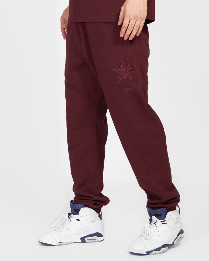 HOUSTON ASTROS NEUTRAL FLC SWEATPANT (WINE)