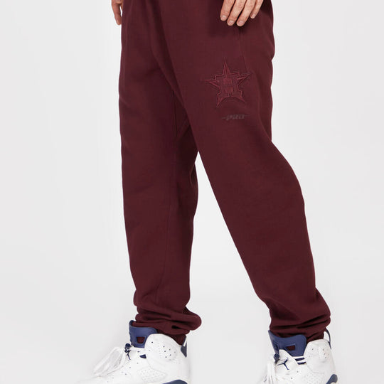 HOUSTON ASTROS NEUTRAL FLC SWEATPANT (WINE)