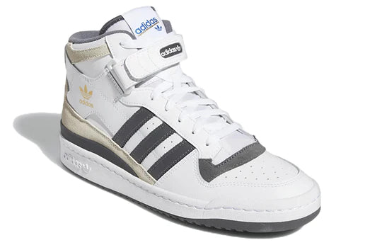 Men's adidas Originals Forum Mid Shoes (White / Grey Five)