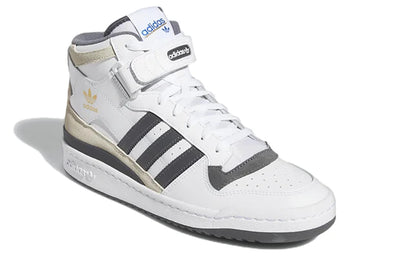 Men's adidas Originals Forum Mid Shoes (White / Grey Five)
