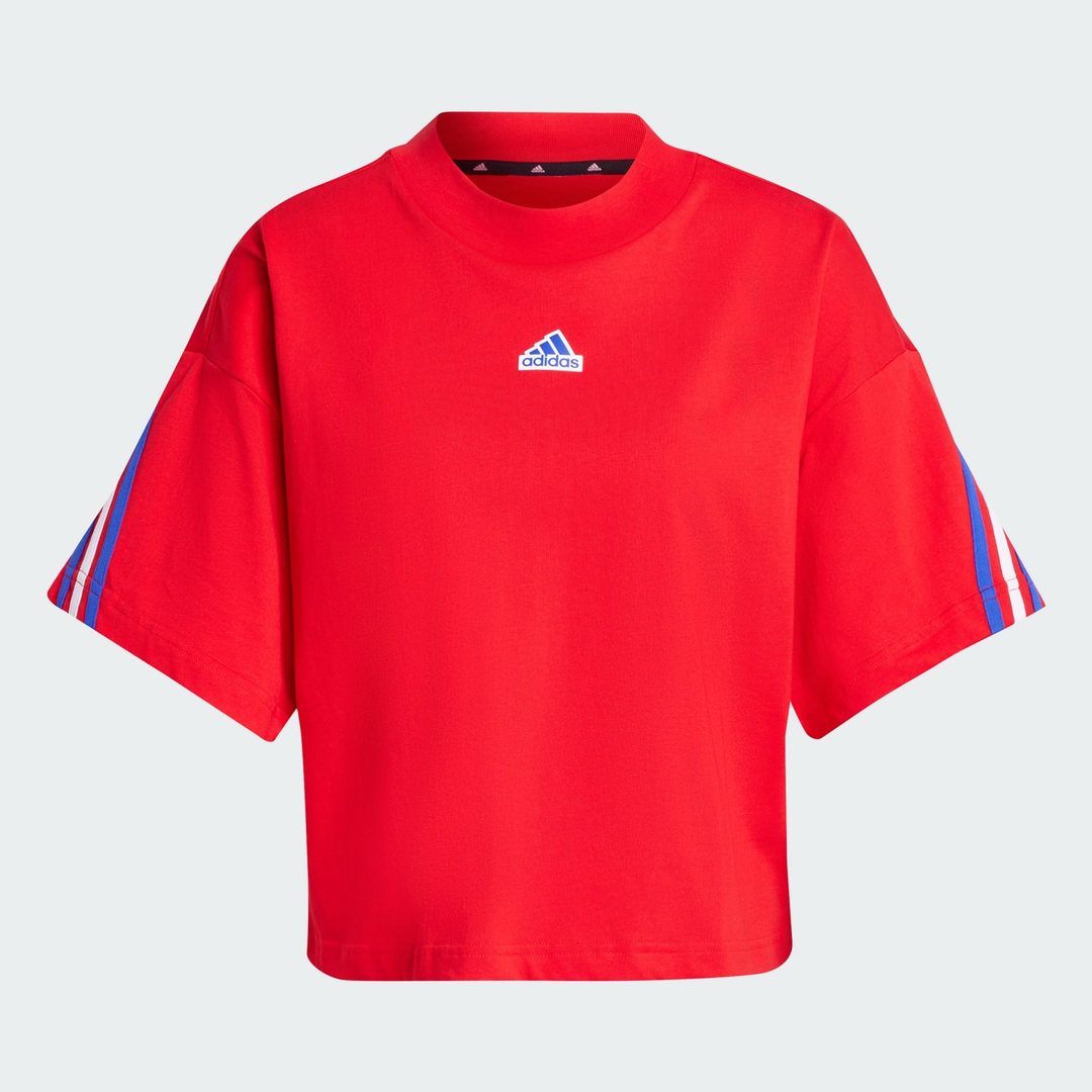 adidas Future Icons 3-Stripes Tee - Better Scarlet Women's Lifestyle