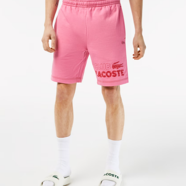 Men’s Regular Fit Contrast Branding Fleece Shorts