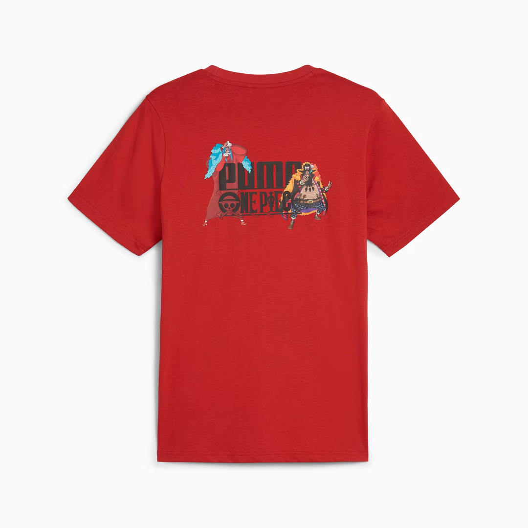 PUMA x ONE PIECE Men's Graphic Tee (Club Red)